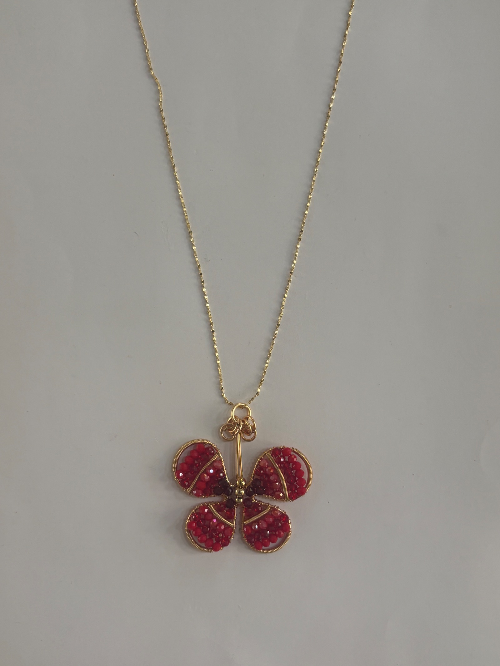 Cadena dije mariposa grde # 46