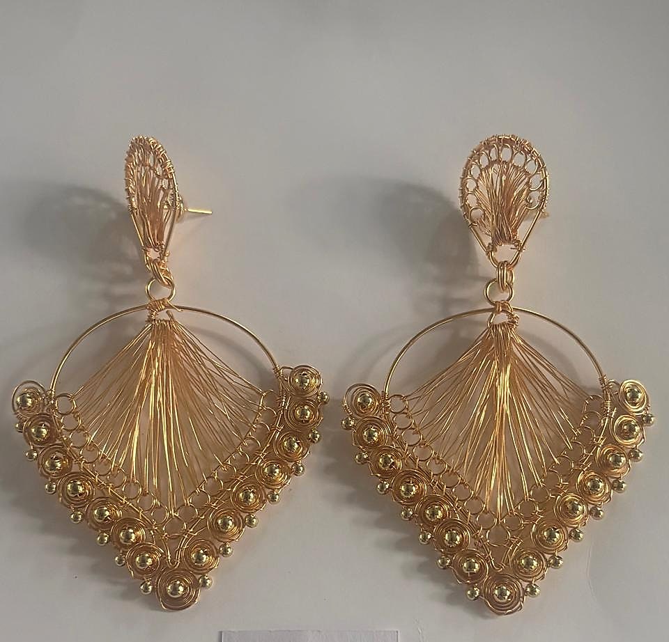 Aros espiral en hoja grandes # 125