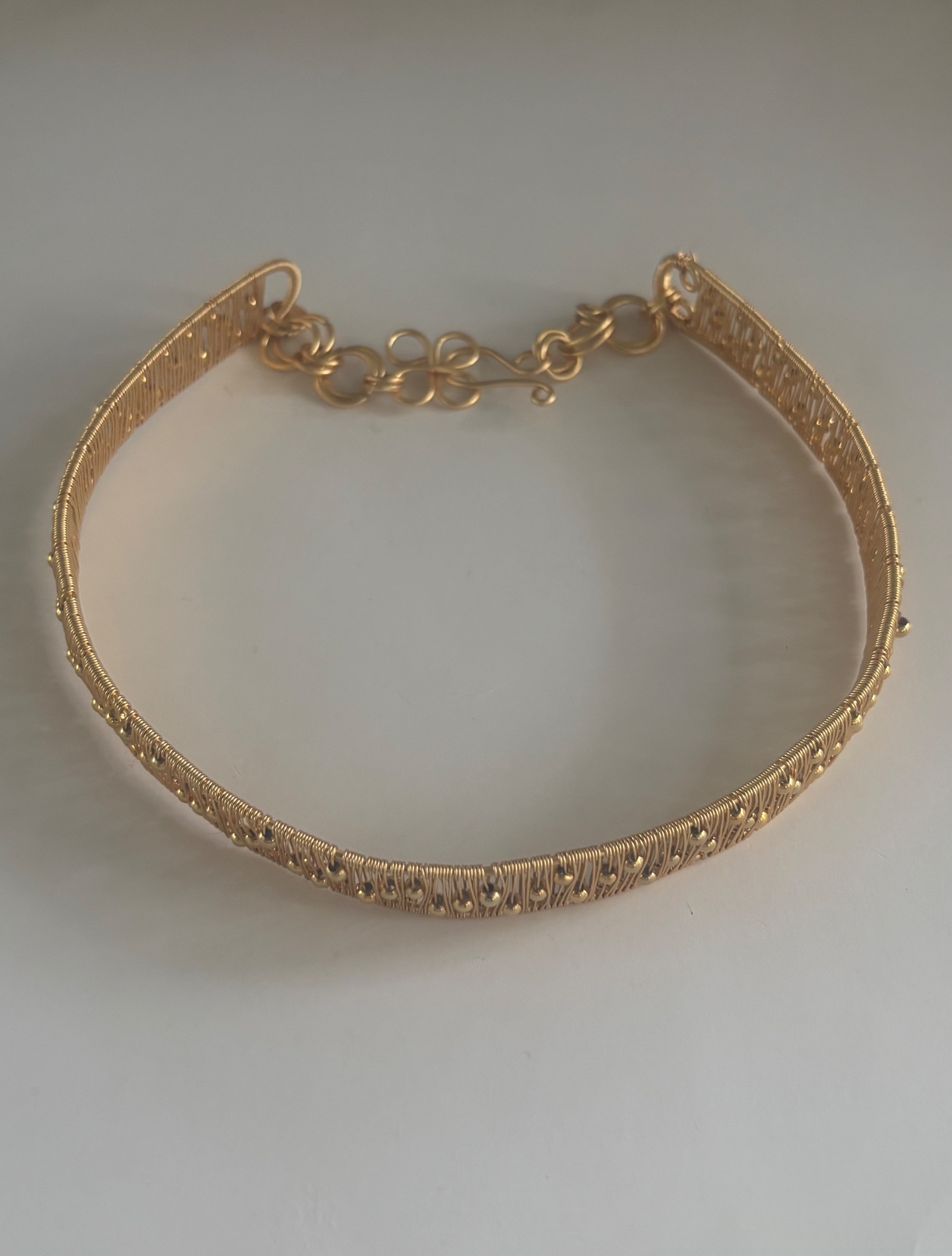 Choker filigrana con # 77