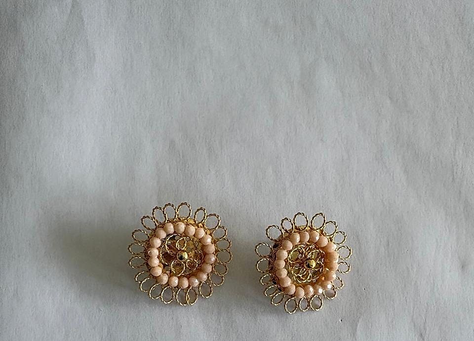 Aros Flor Burbuja con Canutillo F