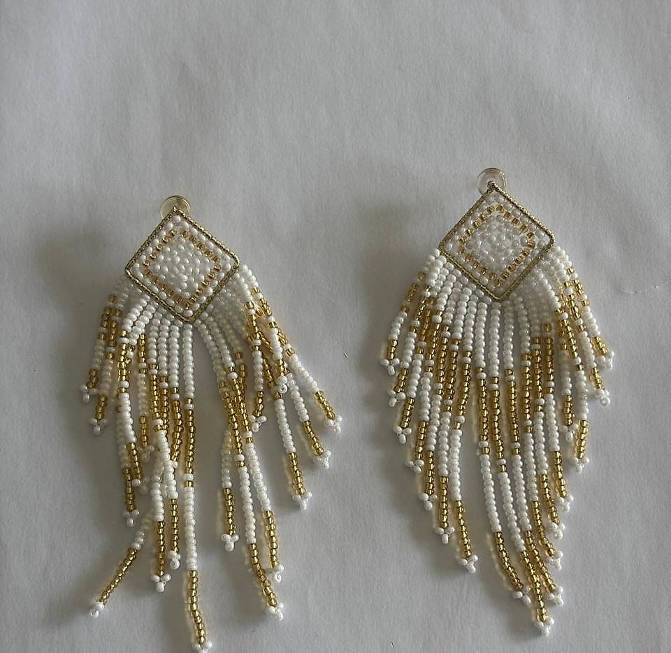 Aros rombo canutillo largos KPB 1