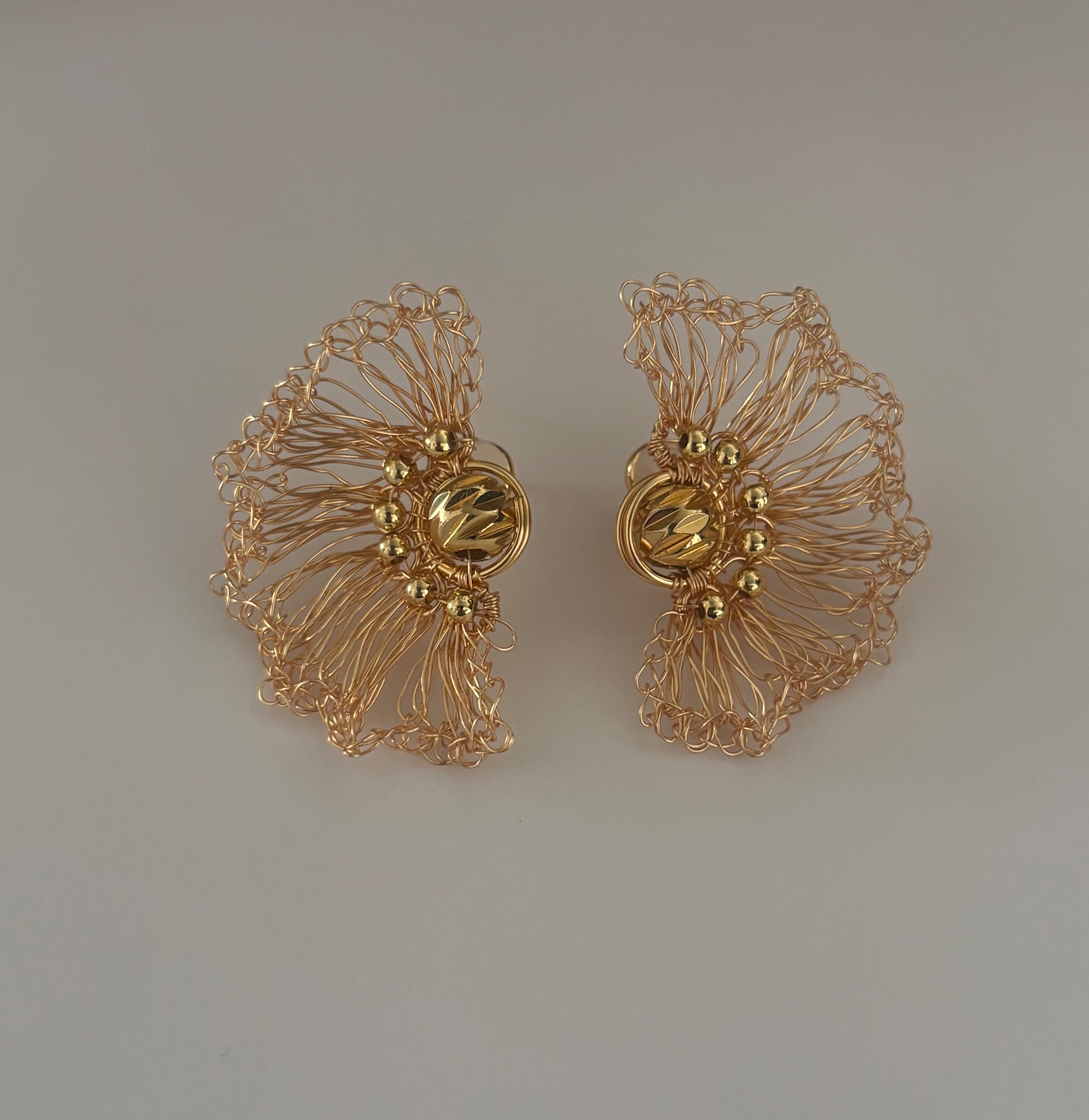 Aros media flor crochet # 29 RFF